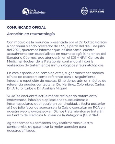 Comunicado Oficial