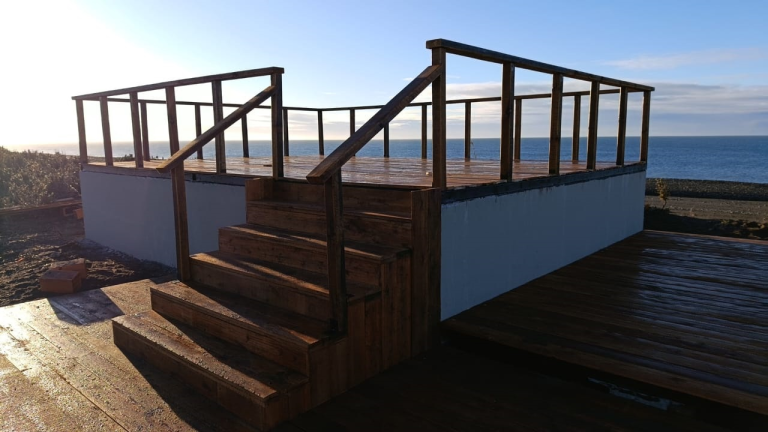 Culminaron trabajos en la Reserva Provincial Cabo Vírgenes, nuevo mirador y avanza el plan integral para potenciar la reserva natural