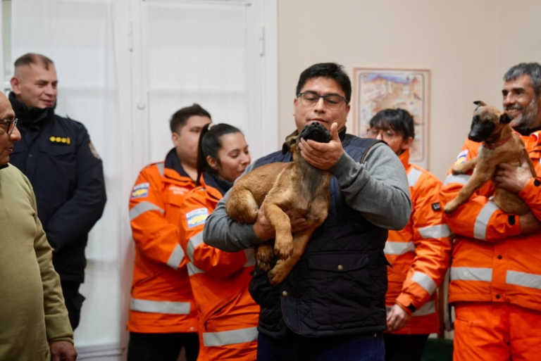 Santa Cruz fortalece su sistema de respuesta ante emergencias con la incorporación de nuevos canes especializados