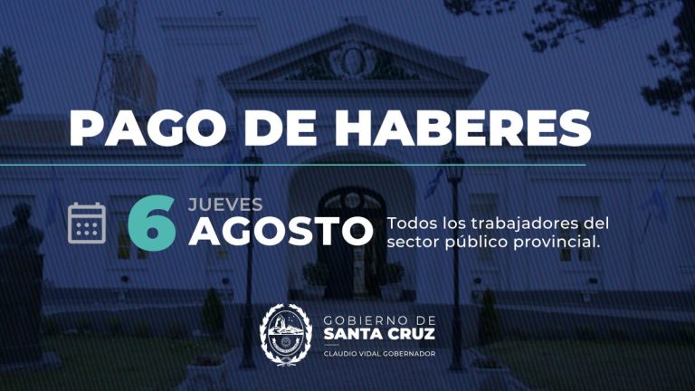 GOBIERNO….HABERES DEL MES DE JULIO