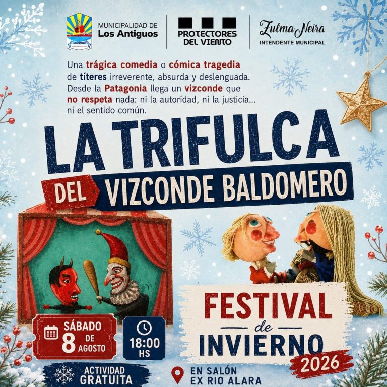 El Festival de Invierno 2026 en Los Antiguos se realizará los días 8 y 9 de agosto de 2026